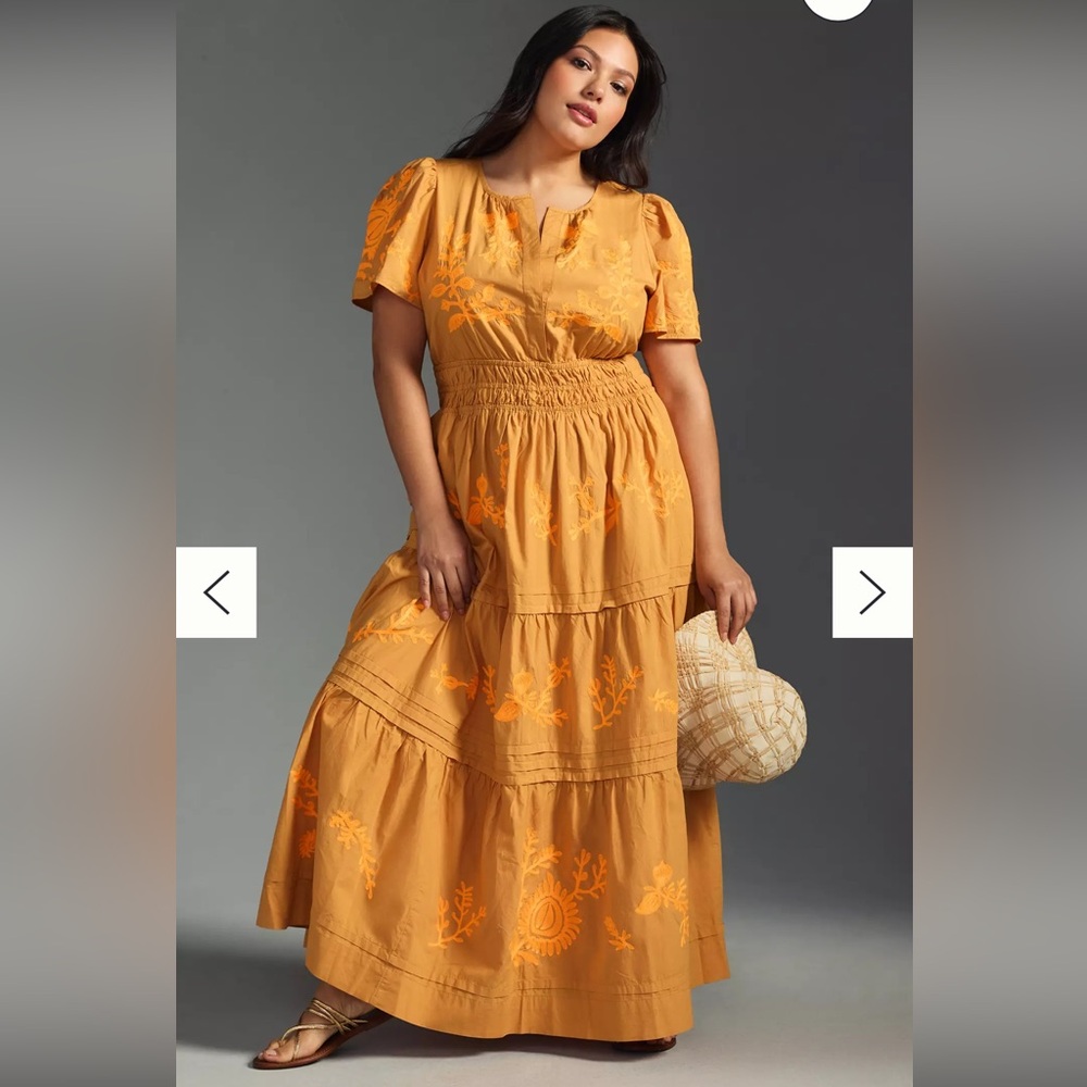 Anthro Cotton Dress - Picture 2 of 13